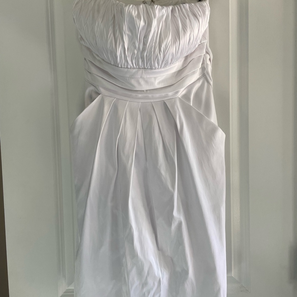 White Satin Dress